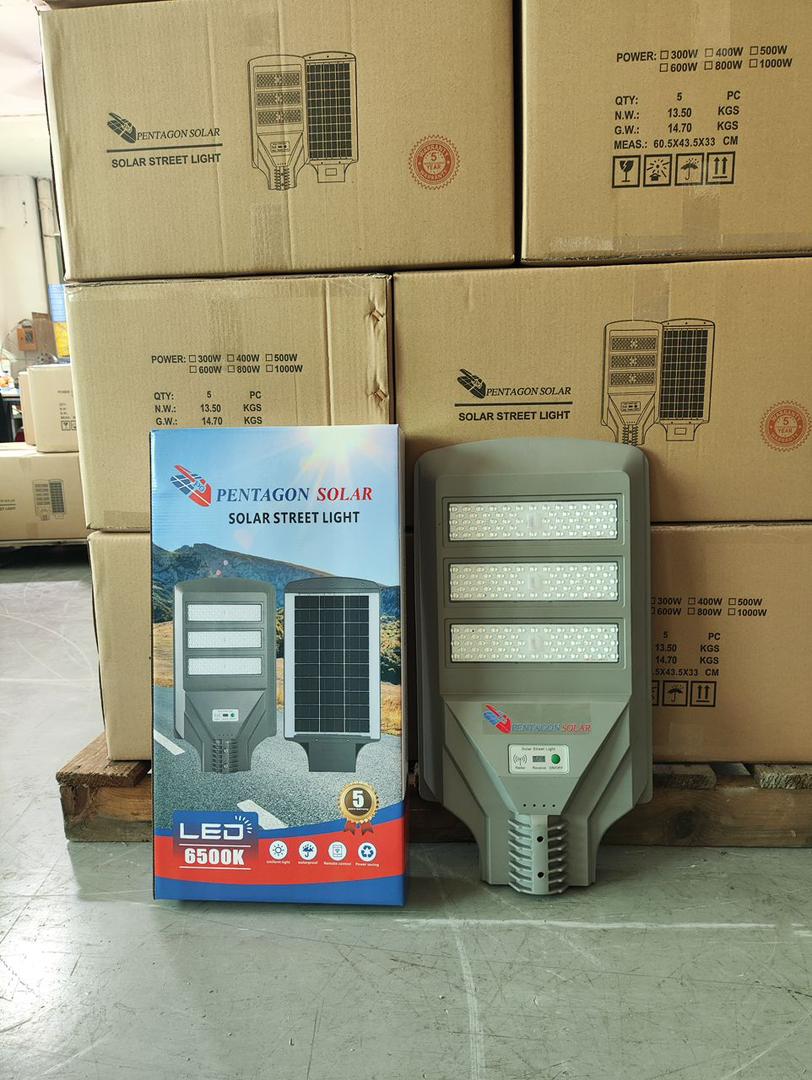 Pentagon Solar streetlight ready for distribution from stock