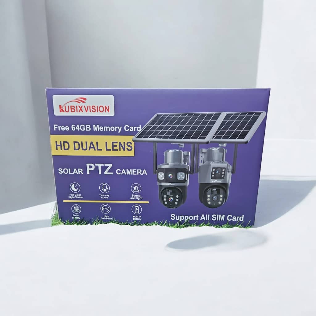 Kubix Vision dual-lens solar PTZ camera package